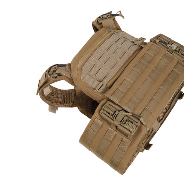 12 - Плитоноска SVAROG PRO з системою швидкого скидання. Molle. Колір Койот.