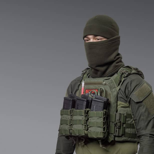5 - Флісовий Бафф Winter Neck Олива. Polyester. Розмір: S-M