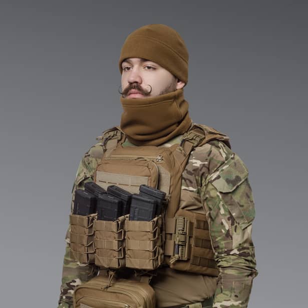 2 - Флісовий Бафф Winter Neck Койот. Polyester. Розмір: S-M