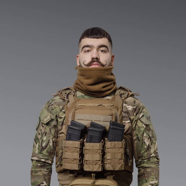 7 - Флісовий Бафф Winter Neck Койот. Polyester. Розмір: S-M