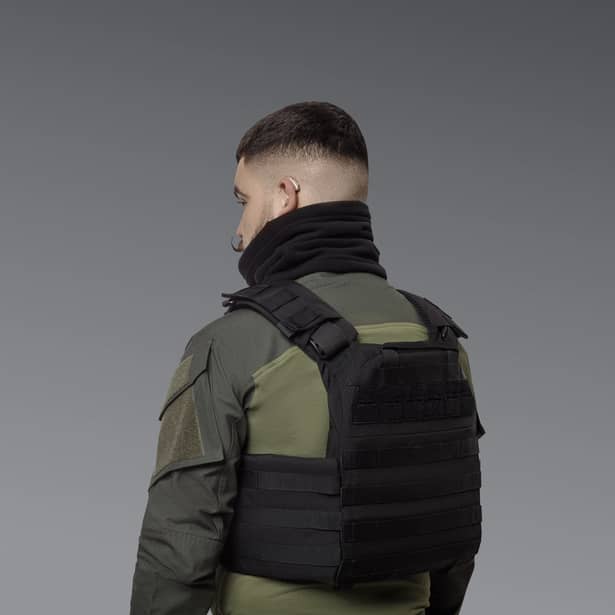 3 - Флісовий Бафф Winter Neck Чорний. Polyester. Розмір: S-M