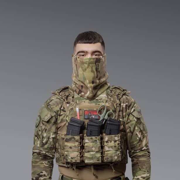 7 - Флісовий Бафф Winter Neck Мультикам. Polyester. Розмір: S-M