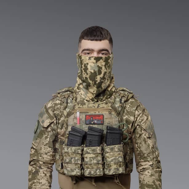 7 - Флісовий Бафф Winter Neck Піксель. Polyester. Розмір: S-M