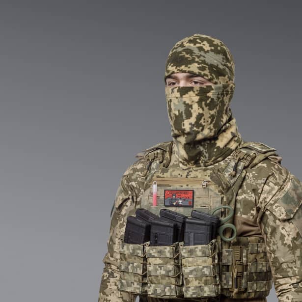 5 - Флісовий Бафф Winter Neck Піксель. Polyester. Розмір: S-M