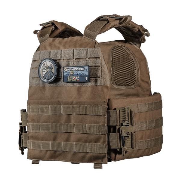 1 - Плитоноска КРУК, система швидкого скидання. Molle. Колір Койот.