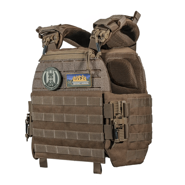 1 - Плитоноска TUR PRO Gen 2, система швидкого скидання. Molle. Колір Койот. Розмір M.