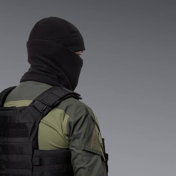 5 - Комплект Winter Tactical Kit: Бафф + Шапка Чорний. Розмір S-M