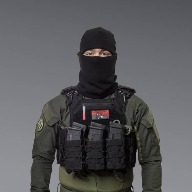 4 - Комплект Winter Tactical Kit: Бафф + Шапка Чорний. Розмір S-M