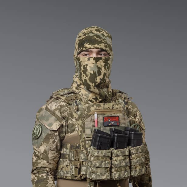 6 - Комплект Winter Tactical Kit: Бафф + Шапка Піксель. Розмір S-M