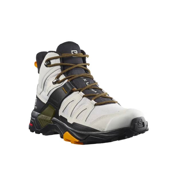4 - Треккинговая обувь Salomon X Ultra 4 MID Gore-Tex (водонепроницаемые). Lunar rock / Magnet. Размер 40
