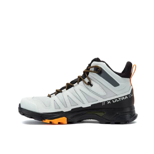 6 - Треккинговая обувь Salomon X Ultra 4 MID Gore-Tex (водонепроницаемые). Lunar rock / Magnet. Размер 40