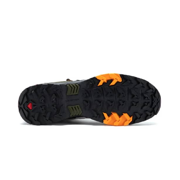 9 - Треккинговая обувь Salomon X Ultra 4 MID Gore-Tex (водонепроницаемые). Lunar rock / Magnet. Размер 40