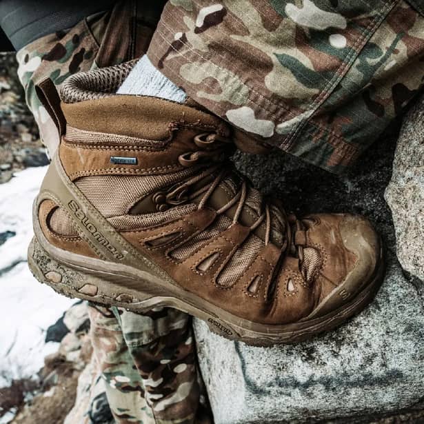 7 - Берцы тактические Salomon Quest 4D GTX Forces 2. Койот. Размер 40 2/3