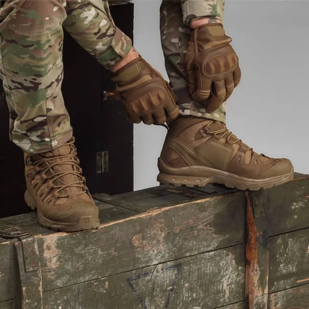 10 - Берці тактичні Salomon Quest 4D Forces 2. Койот. Розмір 40