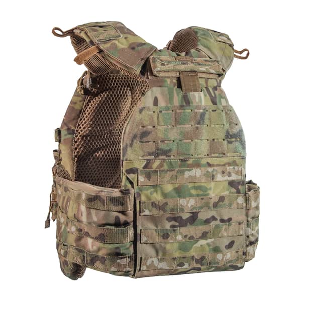 13 - Плитоноска TUR PRO с системой быстрого сброса. Molle. Цвет Мультикам.