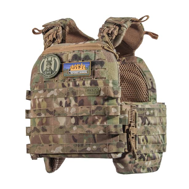 1 - Плитоноска TUR PRO с системой быстрого сброса. Molle. Цвет Мультикам.