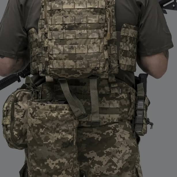 7 - Тактичний розвантажувальний пояс. Піксель РПС. L/XL