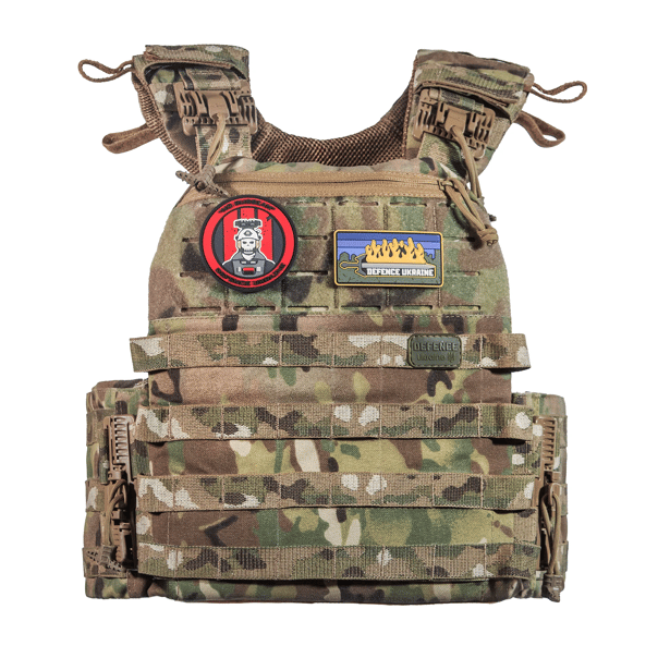 12 - Плитоноска TUR PRO. С системой быстрого сброса. Molle. Цвет Мультикам.