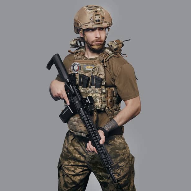 3 - Плитоноска TUR PRO, система быстрого сброса. Molle. Цвет Пиксель. Размер L/XL.