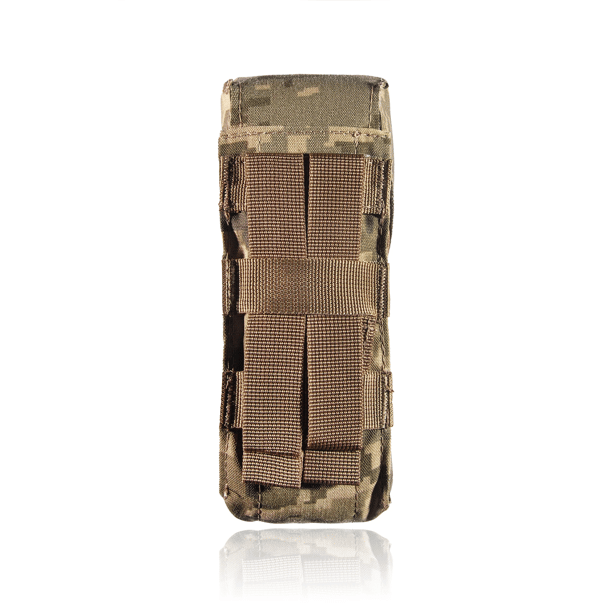 3 - Подвійний закритий підсумок під магазини AK\AR. Cordura 500D. Molle. Піксель