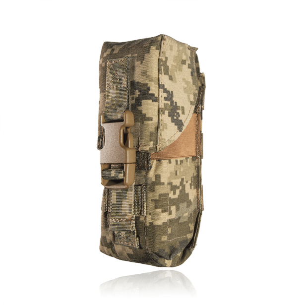 1 - Подвійний закритий підсумок під магазини AK\AR. Cordura 500D. Molle. Піксель
