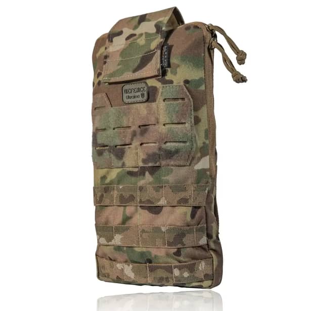 1 - Тактический Рюкзак-подсумок под гидратор на 2 л. Крепление Molle. Cordura 1000D. Мультикам