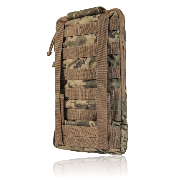 2 - Тактичний Рюкзак-Підсумок під Гідратор на 2 л. Кріплення Molle. Cordura 1000D. Піксель