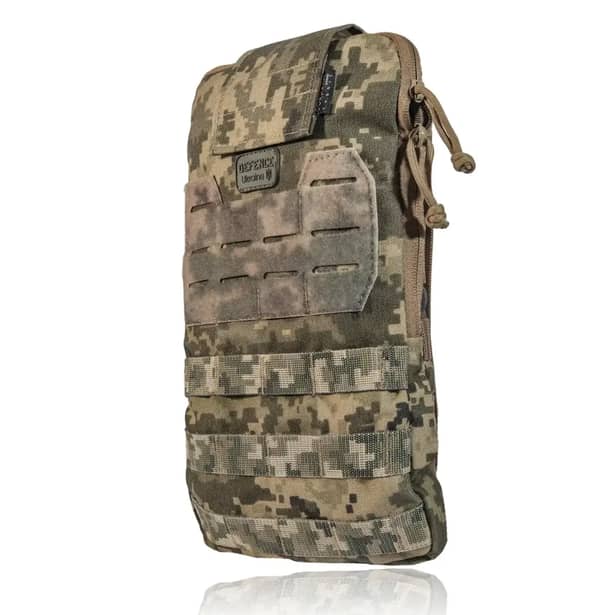 1 - Тактичний Рюкзак-Підсумок під Гідратор на 2 л. Кріплення Molle. Cordura 1000D. Піксель