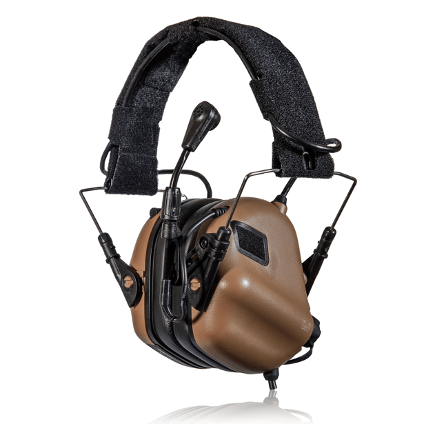 2 - Активные тактические наушники с микрофоном Earmor M32 MOD3 Helmet Version Койот