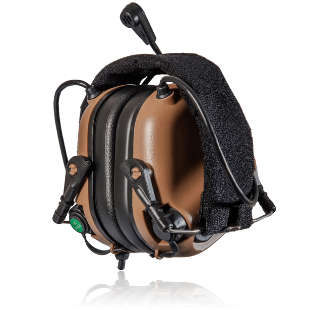8 - Активные тактические наушники с микрофоном Earmor M32 MOD3 Helmet Version Койот