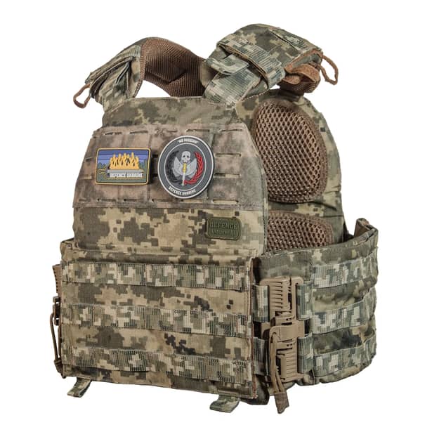 1 - Плитоноска КРУК, система быстрого сброса. Molle. Цвет Пиксель.
