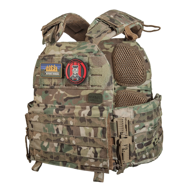 1 - Плитоноска КРУК, система швидкого скидання. Molle. Колір Мультикам.