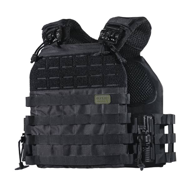 1 - Плитоноска TUR PRO с системой быстрого сброса. Molle. Цвет Черный.
