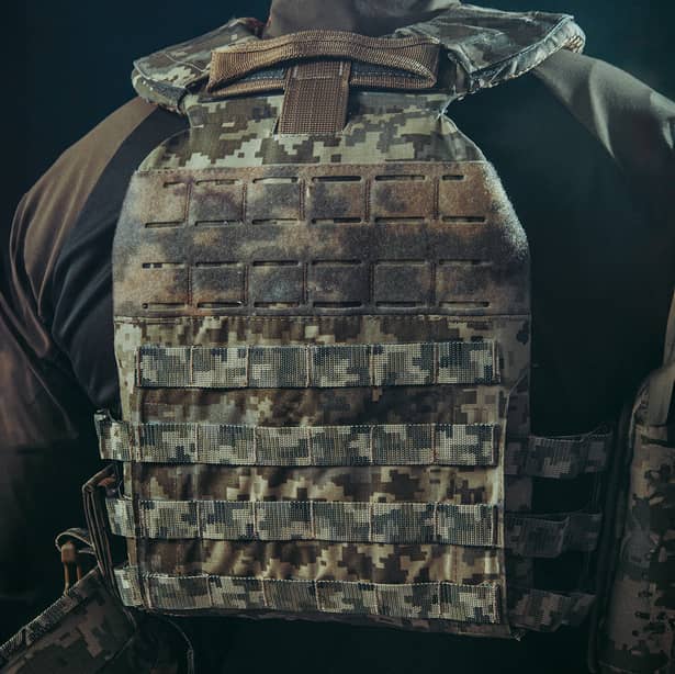 4 - Плитоноска TUR PRO с системой быстрого сброса. Molle. Цвет Черный.