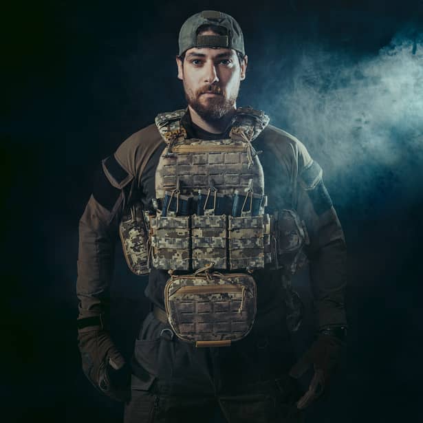 3 - Плитоноска TUR PRO с системой быстрого сброса. Molle. Цвет Черный.