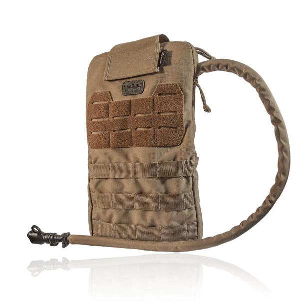 4 - Тактический Рюкзак-подсумок под гидратор на 2 л. Крепление Molle. Cordura 1000D. Койот