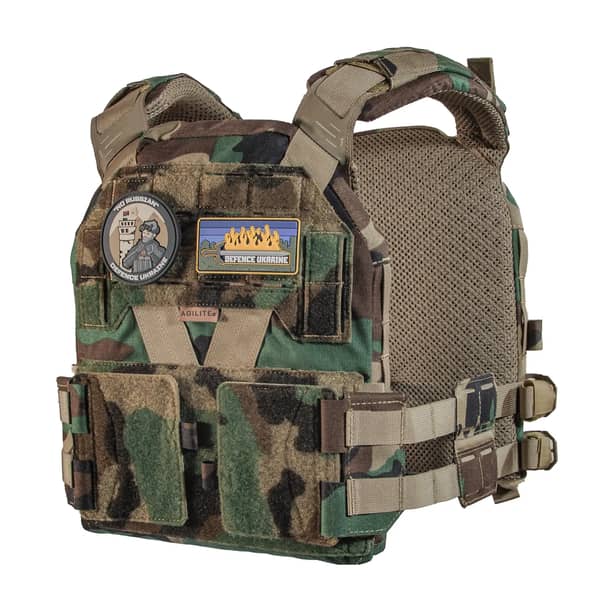 8 - Плитоноска Agilite K-ZERO Plate Carrier. Цвет Woodland. Материал Cordura 500D.