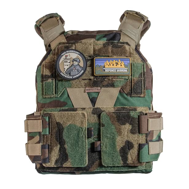 7 - Плитоноска Agilite K-ZERO Plate Carrier. Цвет Woodland. Материал Cordura 500D.