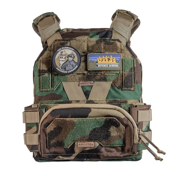 4 - Плитоноска Agilite K-ZERO Plate Carrier. Цвет Woodland. Материал Cordura 500D.