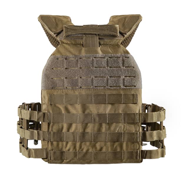2 - Плитоноска TUR PRO с системой быстрого сброса. Molle. 3 подсумка для AK/AR. Цвет Койот.