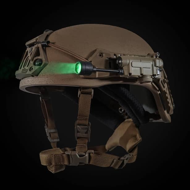 8 - Ліхтар тактичний на шолом Sidewinder MPLS 5LED з IFF (свій-чужий) маяком. Койот