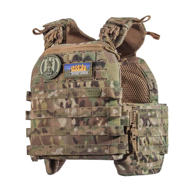 8 - Бронежилет 3-го класу (TUR PRO Gen 2). Вага 3.7 кг. З системою швидкого скидання. Molle. Колір Мультикам. Розмір S/M.