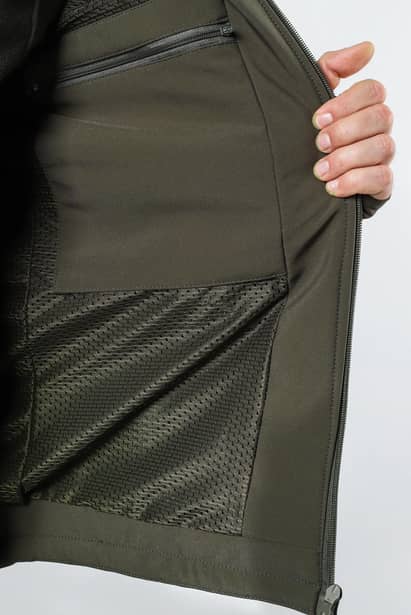 7 - Куртка тактическая Softshell ХАНТЕР. Осень-Весна Олива. Размер S (40-42)