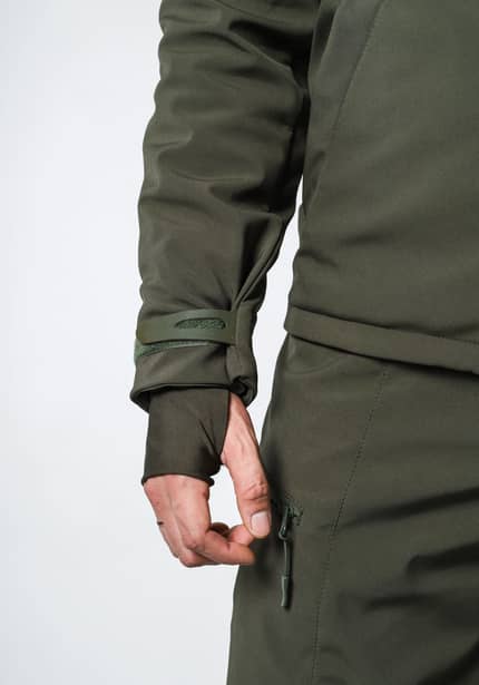 5 - Куртка тактическая Softshell ХАНТЕР. Осень-Весна Олива. Размер S (40-42)