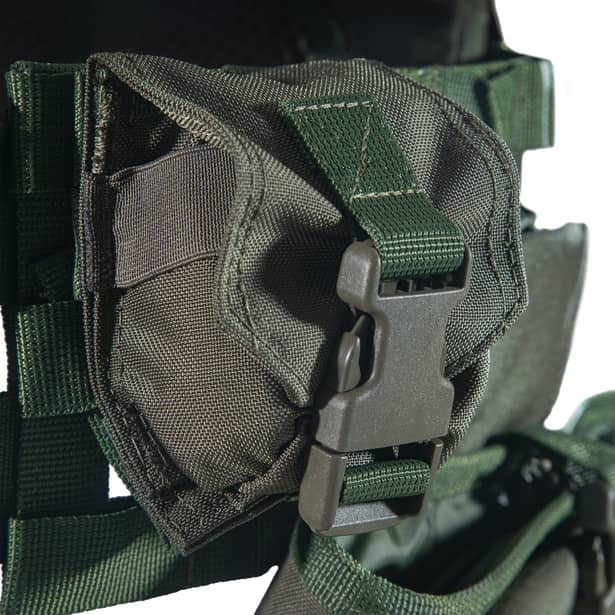 16 - Плитоноска TUR PRO (Комплект) с системой быстрого сброса. Molle. Цвет Олива.