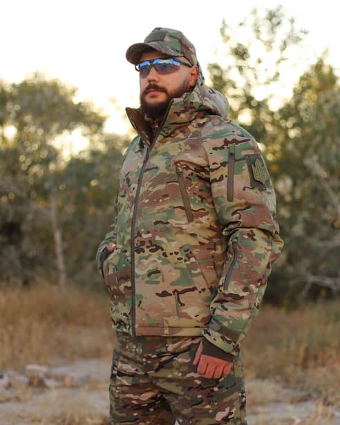 4 - Куртка тактическая Softshell ХАНТЕР. Осень-Весна Мультикам. Размер S (40-42)