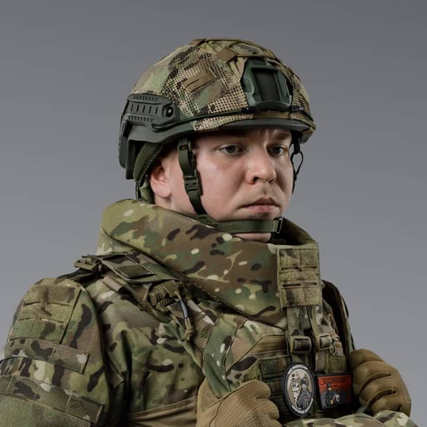 5 - Баллистическая защита шеи 2-го класса защиты. CORDURA 1000D. Мультикам