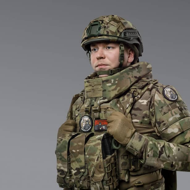 3 - Баллистическая защита шеи 2-го класса защиты. CORDURA 1000D. Мультикам