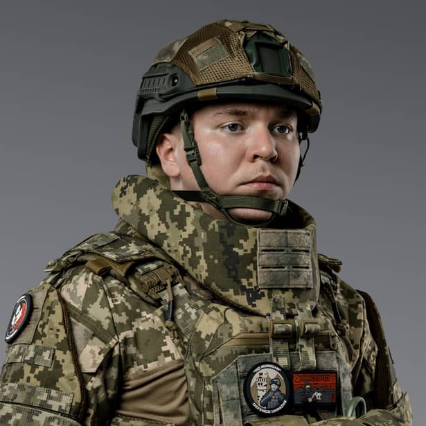 3 - Балістичний захист шиї 2-го класу захисту. CORDURA 1000D. Піксель