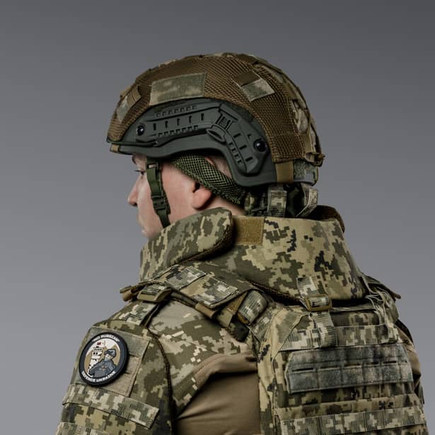 4 - Балістичний захист шиї 2-го класу захисту. CORDURA 1000D. Піксель